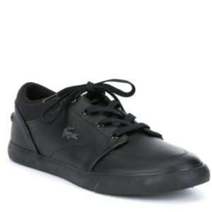 NWT Men's Lacoste Bayliss Leather Perforated Collar Sneakers